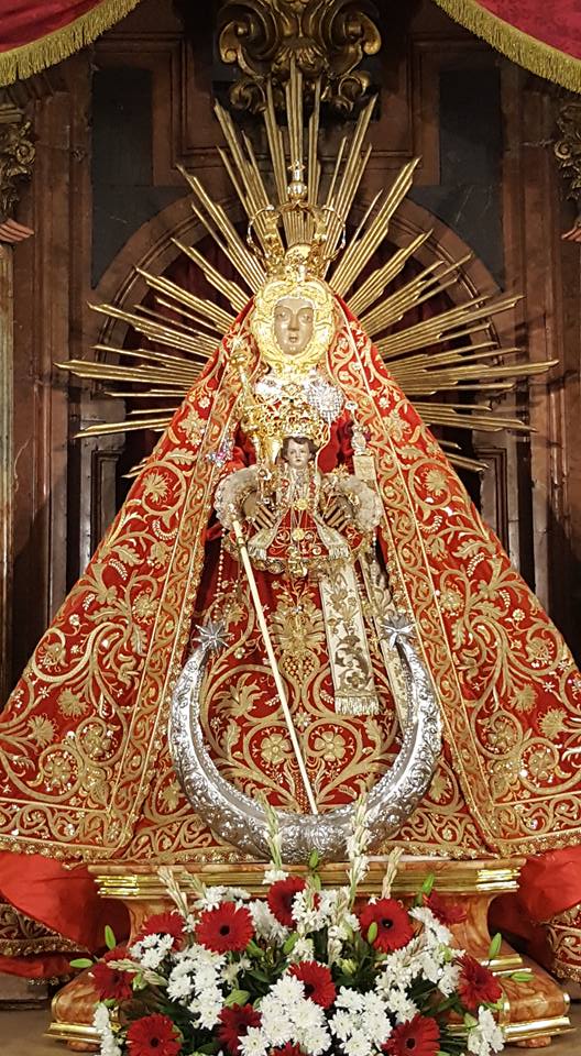 Fotografías de la Virgen de la Sierra durante su estancia en Cabra 2016